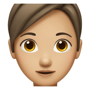 Girl with brown hair wasian  sticker