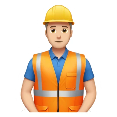 logistician white man in a warehouse sticker