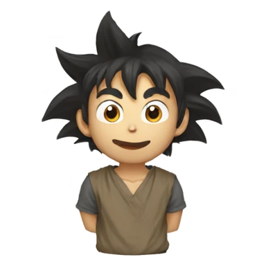 monkey disguised as son goku sticker