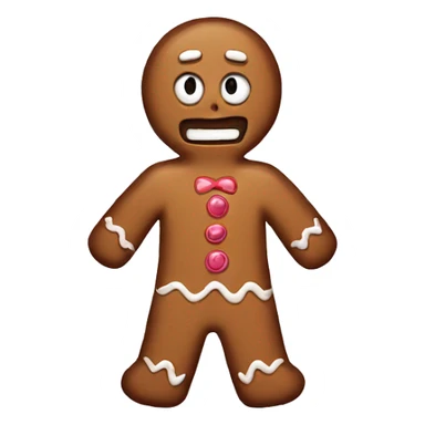 Gingerbread psycho sticker