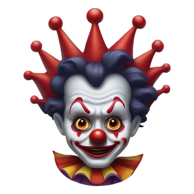 clown demon who resembles nole musk sticker