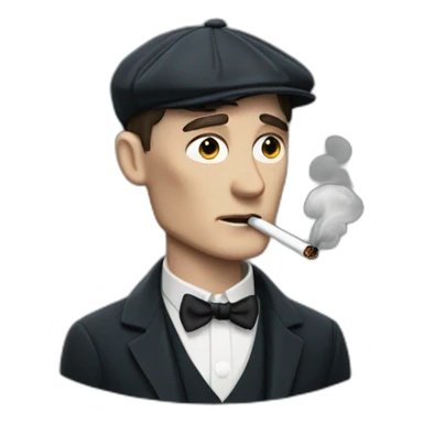 Tommy shelby smoke a cigarette sticker