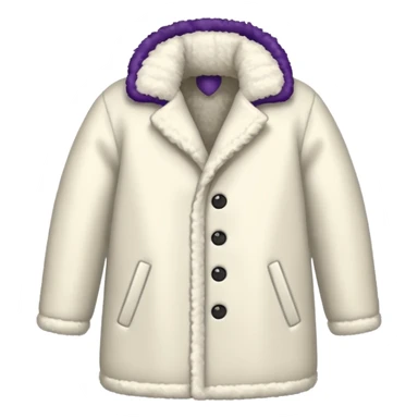 a white winter coat sticker