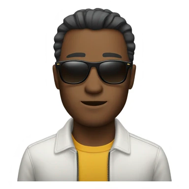stylish man with sunglasses  sticker