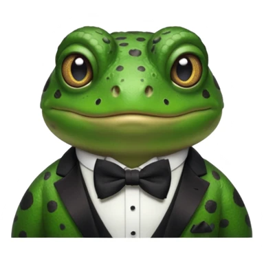 Toad wearing a bow tie ￼ sticker