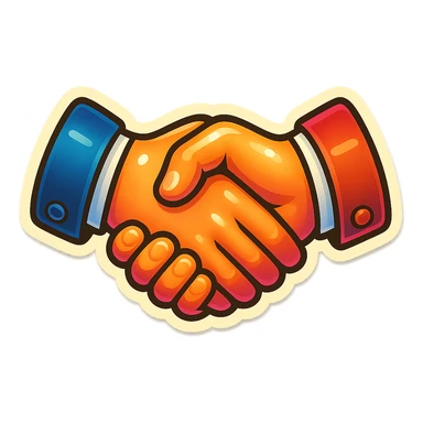 handshake  sticker