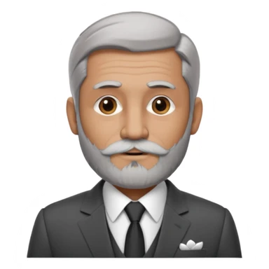 Slightly gray with frencb beard graying indian guy in suit with a bentley names professor bw tlt sticker