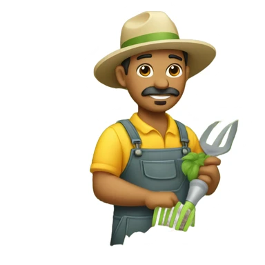 mexican gardener gardening sticker