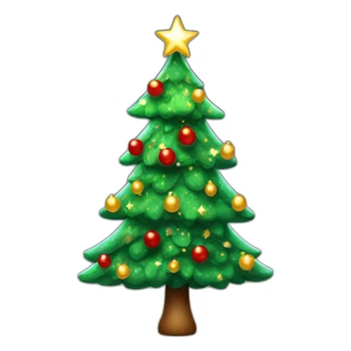 Sapin de Noël scintillant sticker