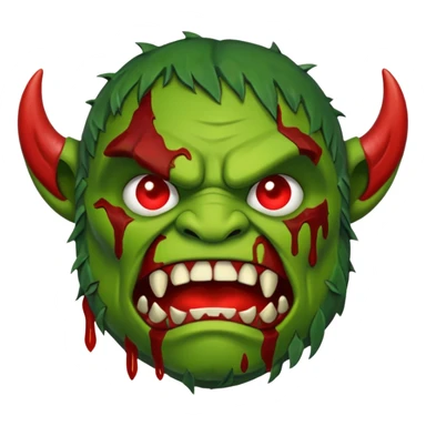 orc banner with blood sticker