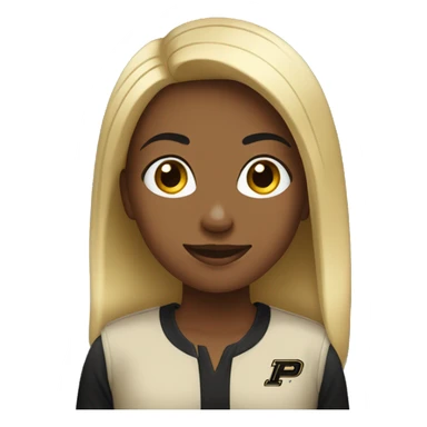 girl at purdue sticker