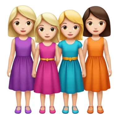 As meninas do celso são 5 : 2 filhas e 3 netas sticker