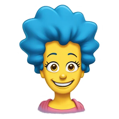Marge simpson smile sticker