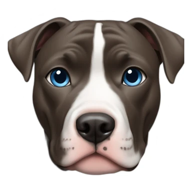 Dog pit pitbull blue eyes sticker