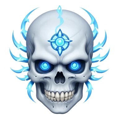 Skull with ultra instinct  sticker