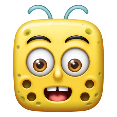 Create a sponge bob emoji saying 3 hours later  sticker