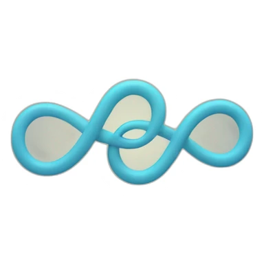 Wave and infinity loop sticker