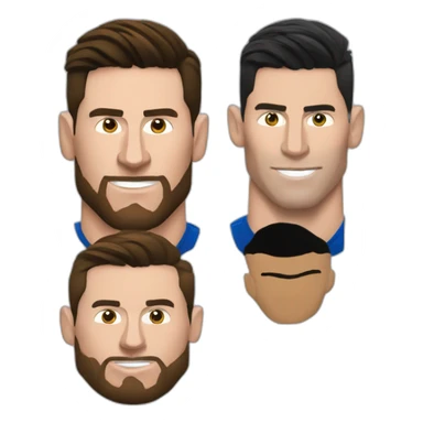 Messi vs cr7 sticker