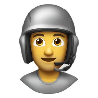 Casque homme sticker