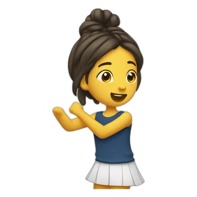 fille qui dab sticker