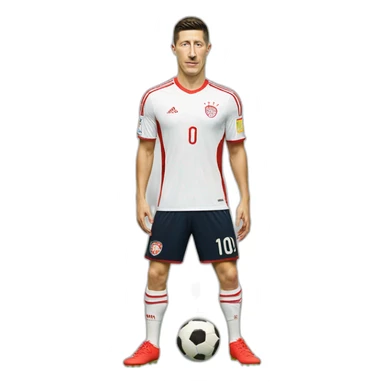 Lewandowski foot POLSKA reprezentacja sticker