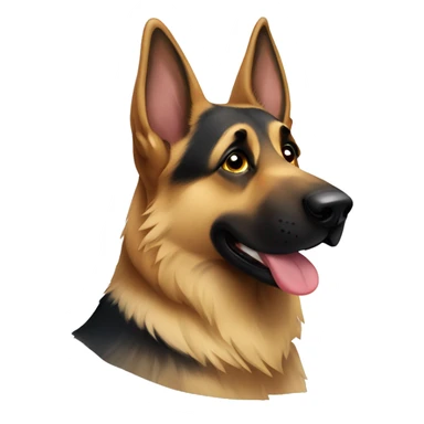 Acute German shepherd sticker