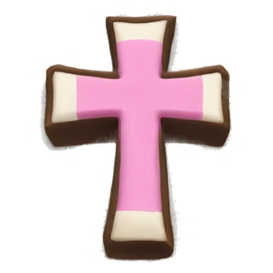 Bible with pink cross on the page  sticker