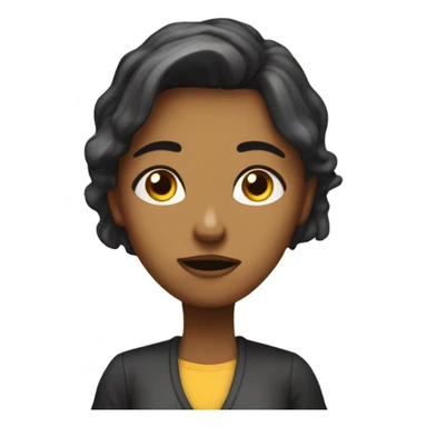 Create 5 psychology student girl emoji who are so fed up with studying sticker