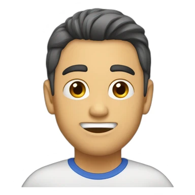 Cara de asustado con boca abierta sticker