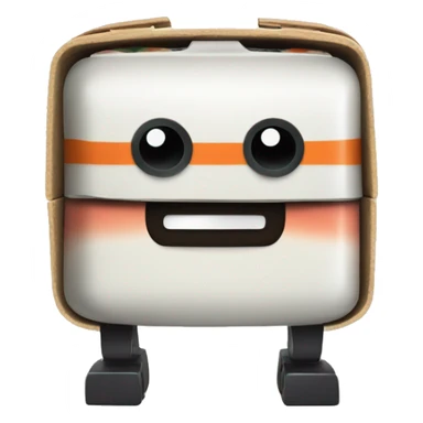 Sushi bento box robot sticker