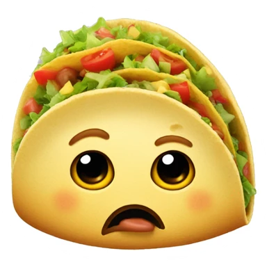 Taco with big lips  sticker