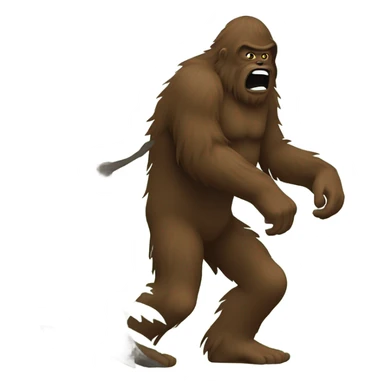 Bigfoot playing hide and go seek sticker