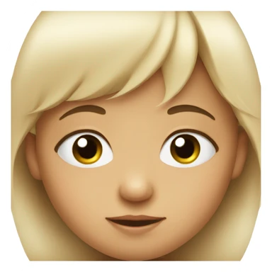 Cute baby face sticker