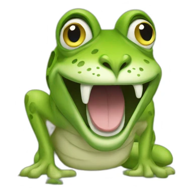 Grenouille sur lion sticker