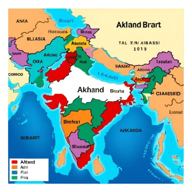 Akhand Bharat  sticker