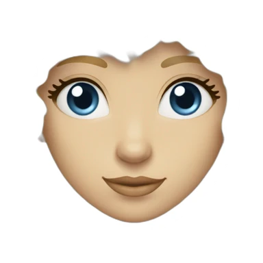 Femme blonde yeux bleu porte Labradoodle blond sticker