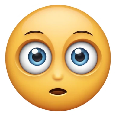 two eyes looking in different directions, separated, fun and cute sticker