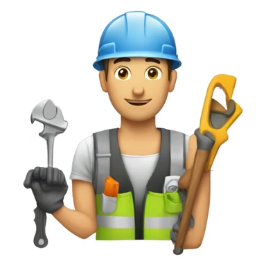 men doing maintenance on a wordpress website sticker