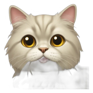 shorthair Persian cat sticker