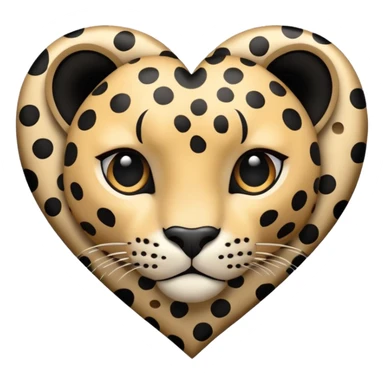 قلب پلنگی sticker