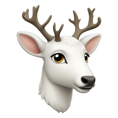White deer spotted sticker