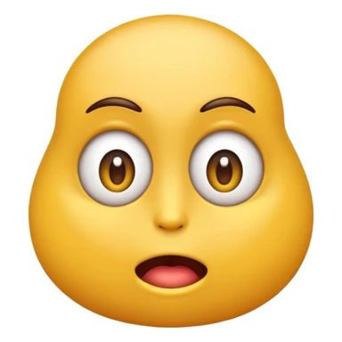 un emoji mordiendose el labio y mirando hacia arroba sticker