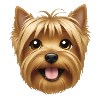 Yorkie smiling sticker