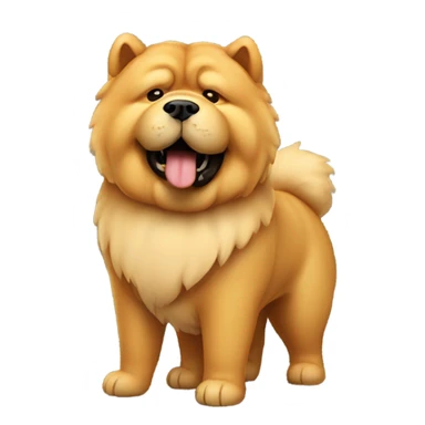 chow chow with cigarette sticker