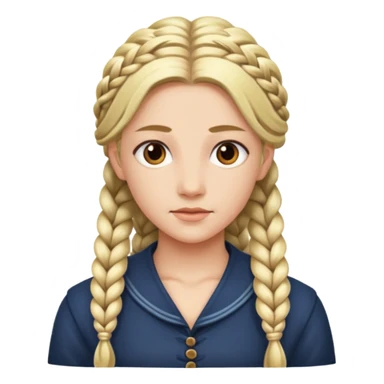 Orga mit langen Zopf sticker