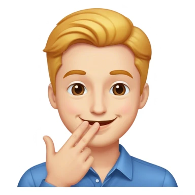 Guy blowing kiss sticker