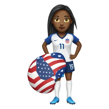 USA woman soccer sticker