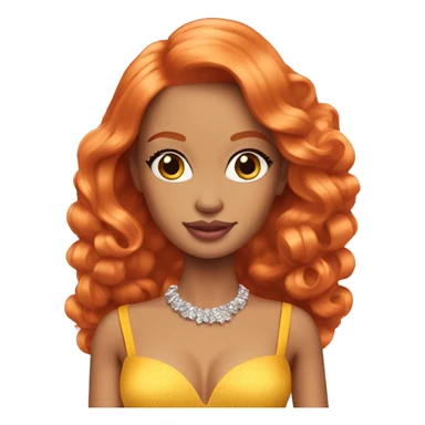 glamorous ginger barbie  sticker
