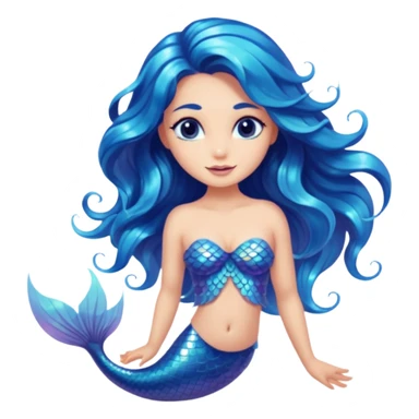Iridescent mermaid sticker