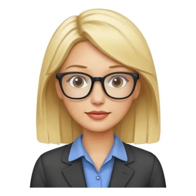 blonde la trentaine qui travaille sticker